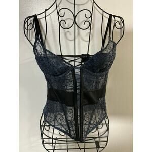 Victoria Secret 32B Corset in Lovely Blue
